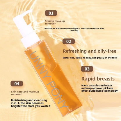 Astaxanthin makeup remover oil for Women, deep cleansing for eyes, lips and face in one